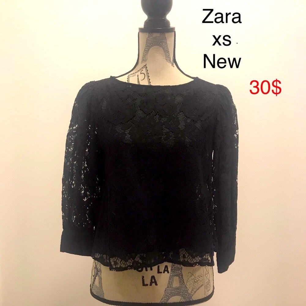 Black lace top